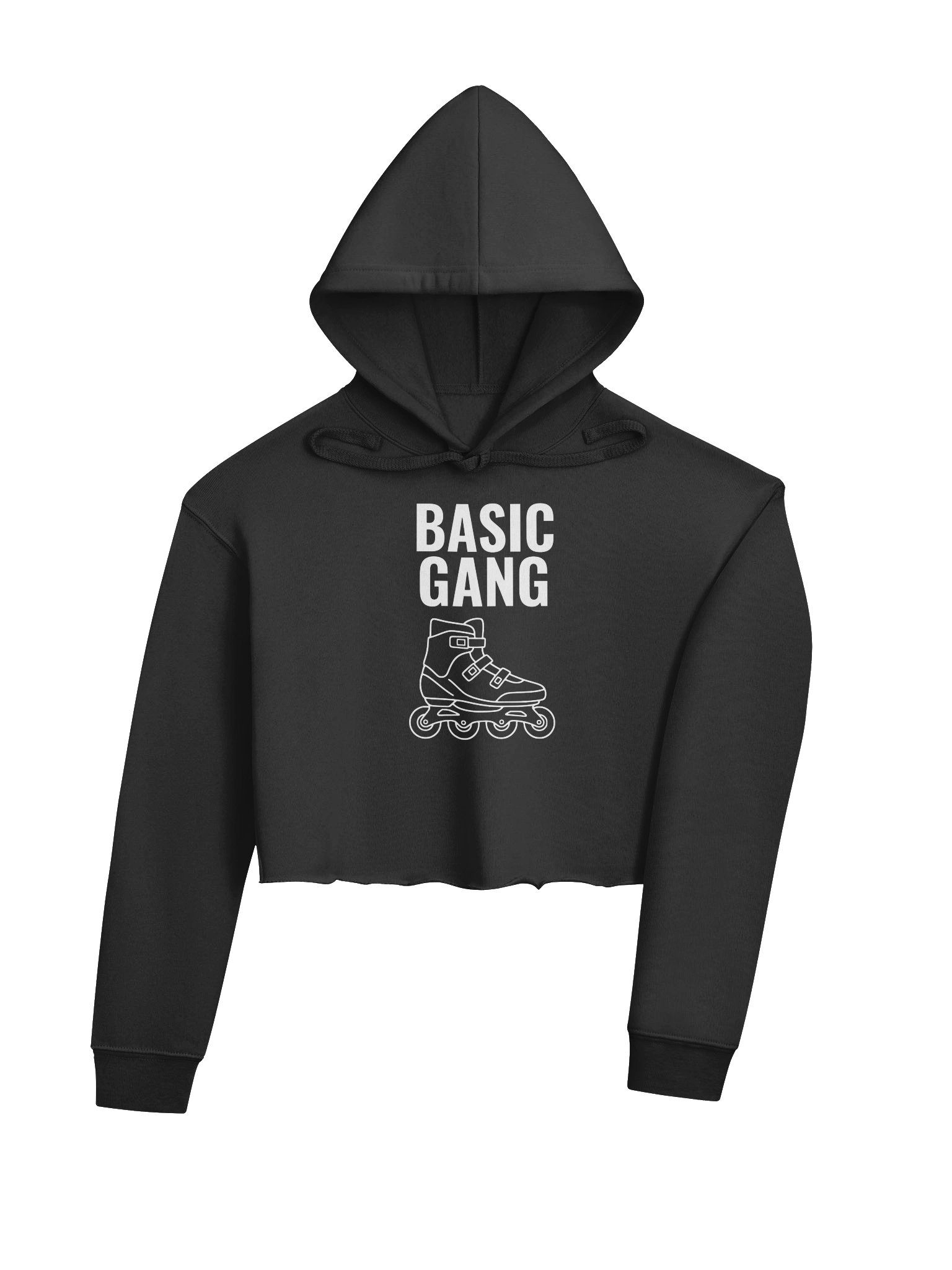 Basic Gang - Women’s Fleece Crop Hoodie product image (4)