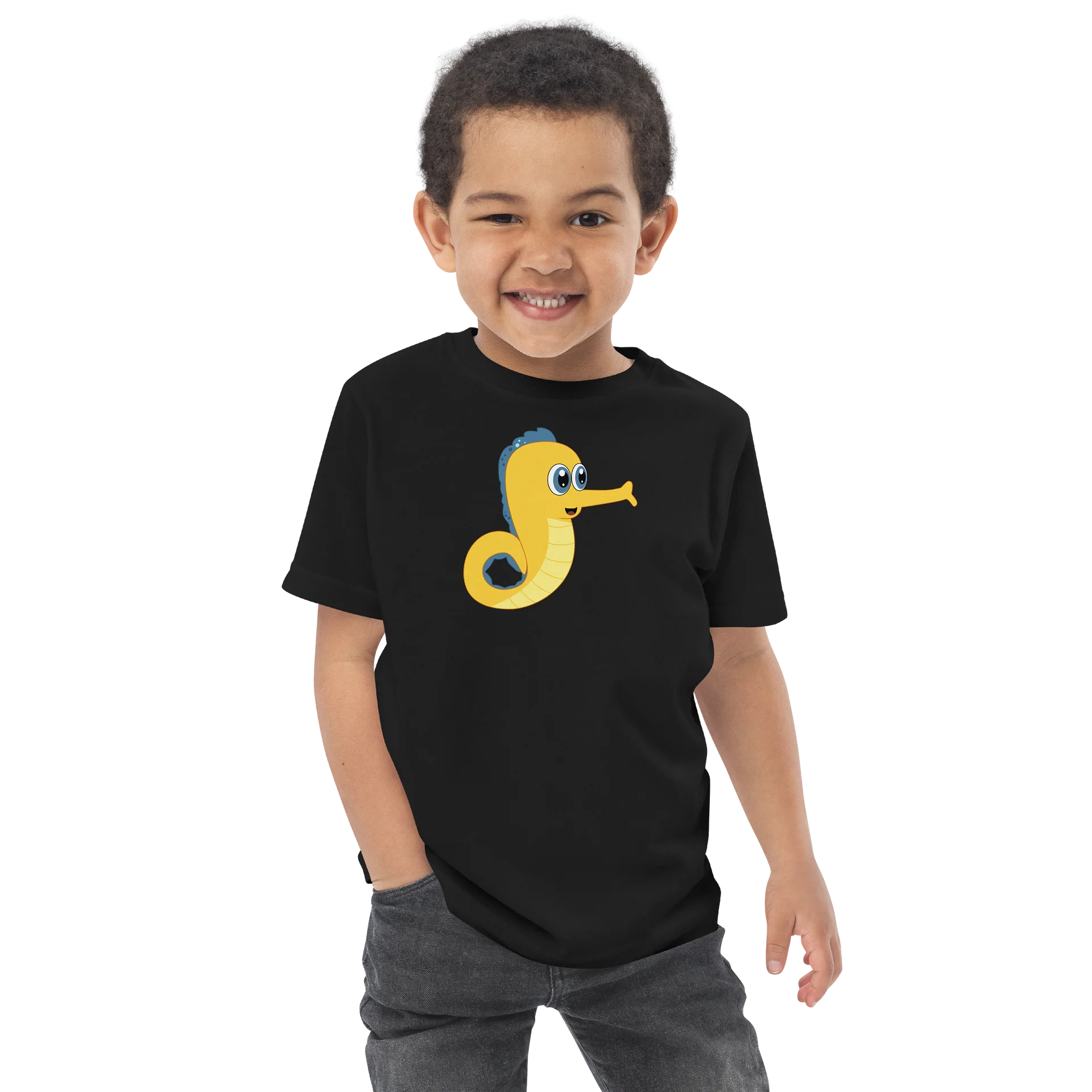 Sea Friends Seahorse Toddler Jersey T-Shirt product image (8)