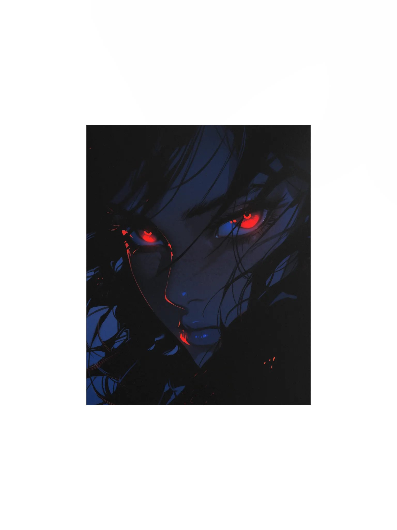 Crimson Gaze Matte Poster product image (4)