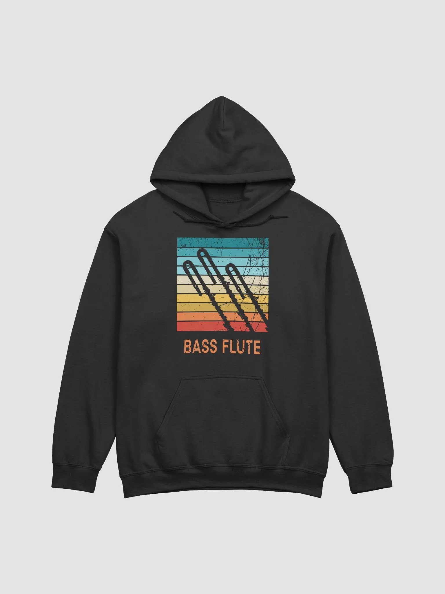 Retro Abstract Flute Hoodie - Bass - Unisex product image (1)