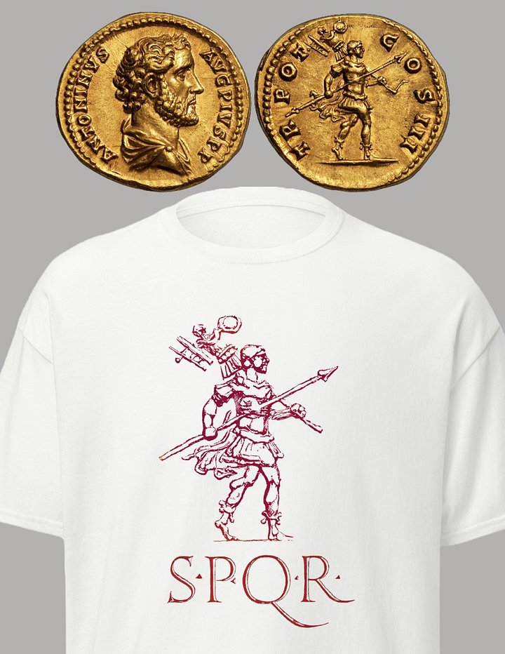 Romulus Ancient Rome's Founder Roman Authentic Art 135 AD, White T-Shirt product image (2)