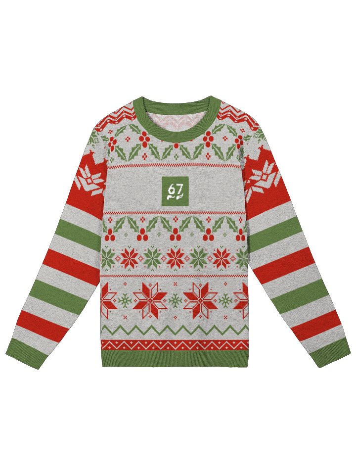 6 7 Meme Ugly Christmas Sweater - Knitted Crewneck Classic Fit product image (4)
