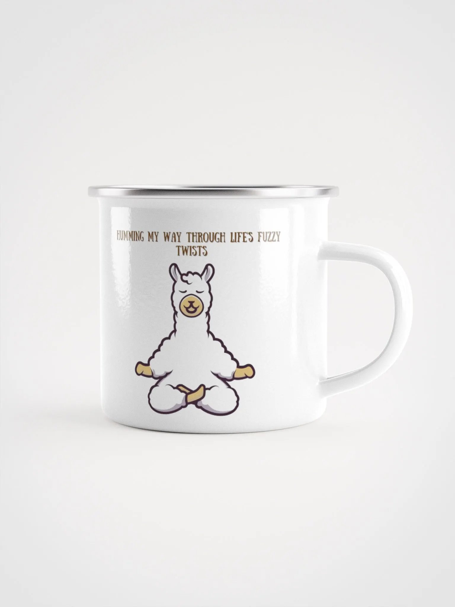 Zen Alpaca Enamel Mug product image (1)