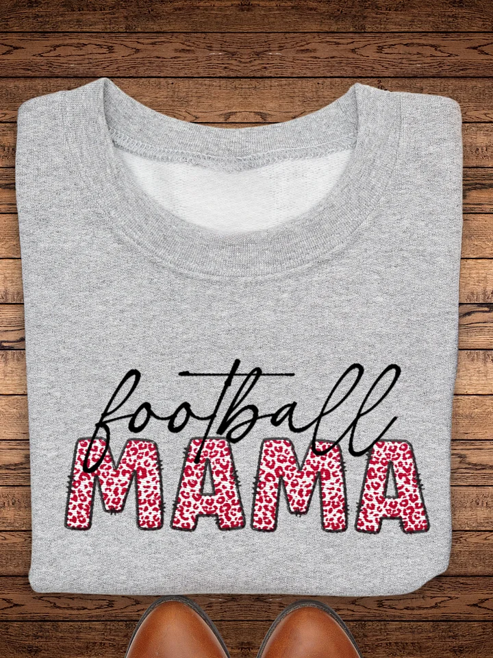 Embroidered Football MAMA Sweatshirt product image (1)