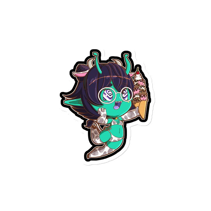 I Scream Chibi Die-Cut Magnet Chocolate Milk Edition product image (2)