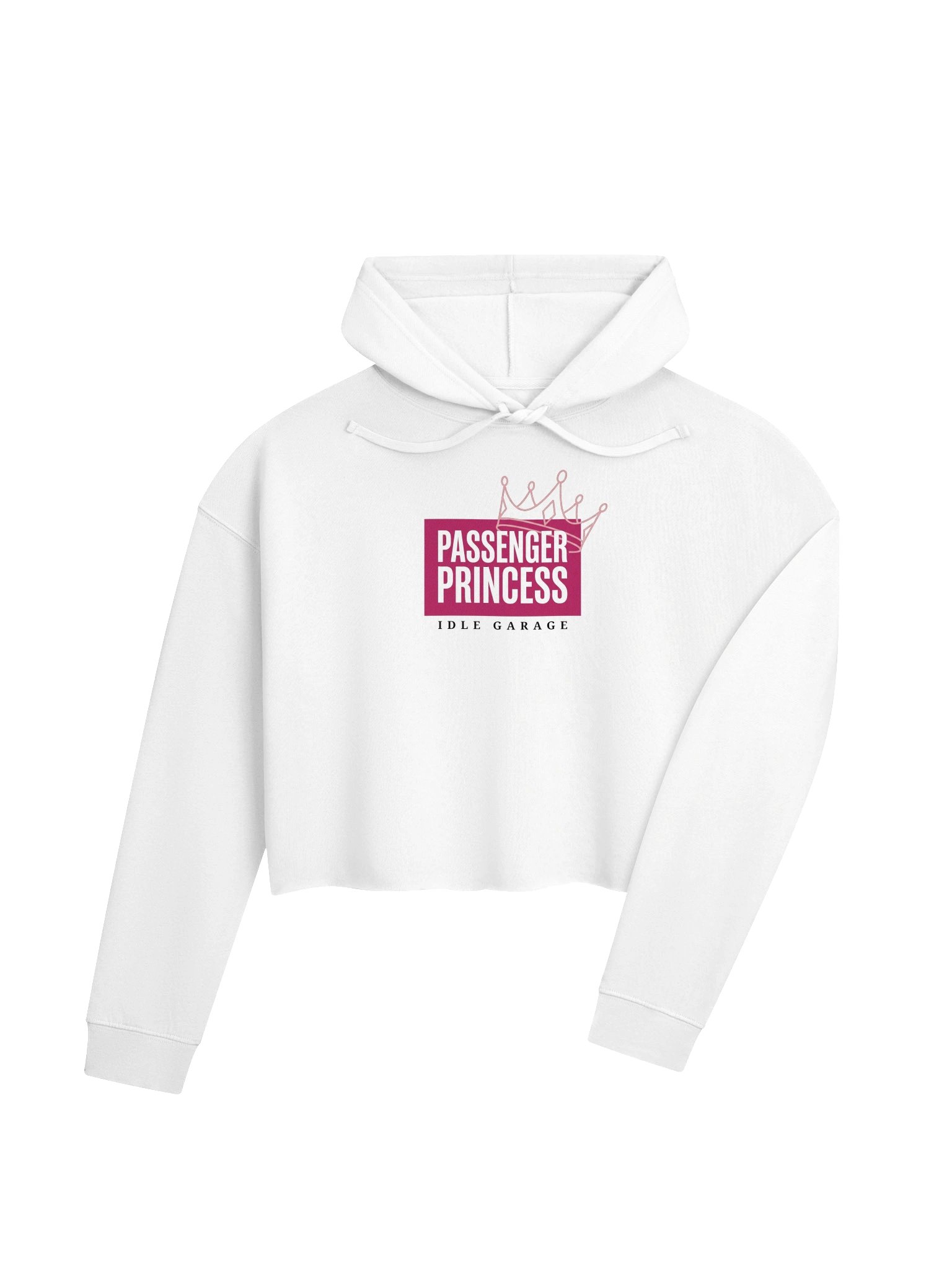 Idle Garage Passenger Princess Women's Crop Hoodie product image (17)