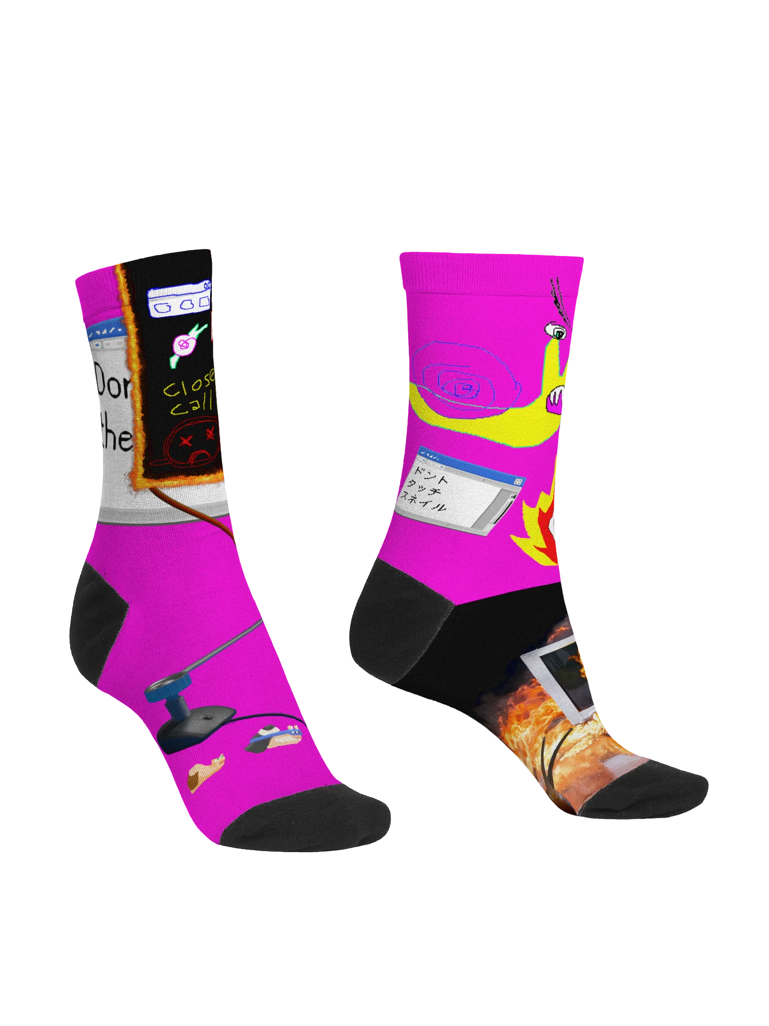 DTTS - Pink Collage Socks product image (1)