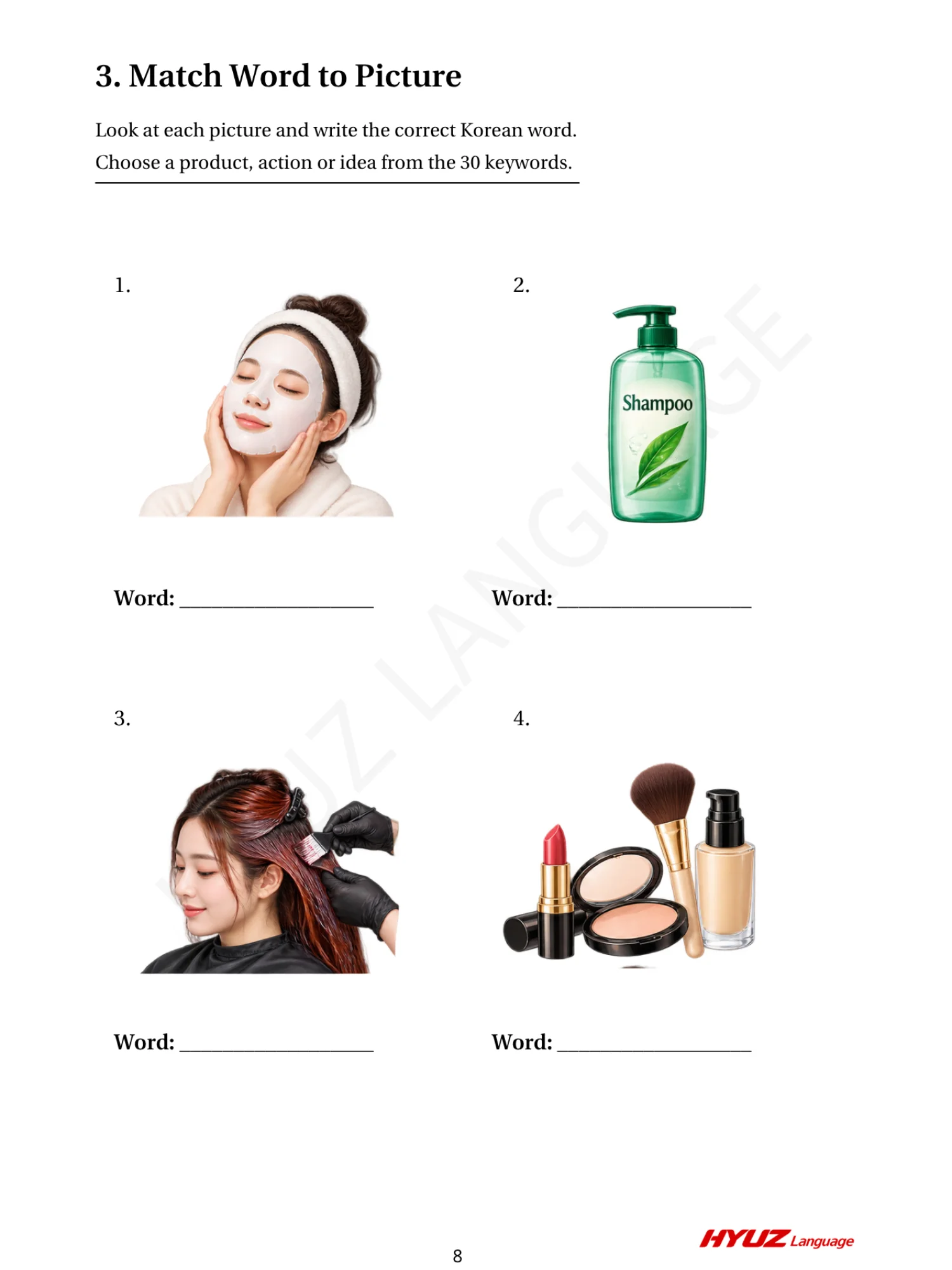 HYUZ Korean Vlog 4 Workbook — Olive Young product image (3)