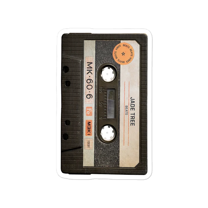 Vinyl Sticker With Beats. Beats. Vibes. Beat Tape Logo product image (2)