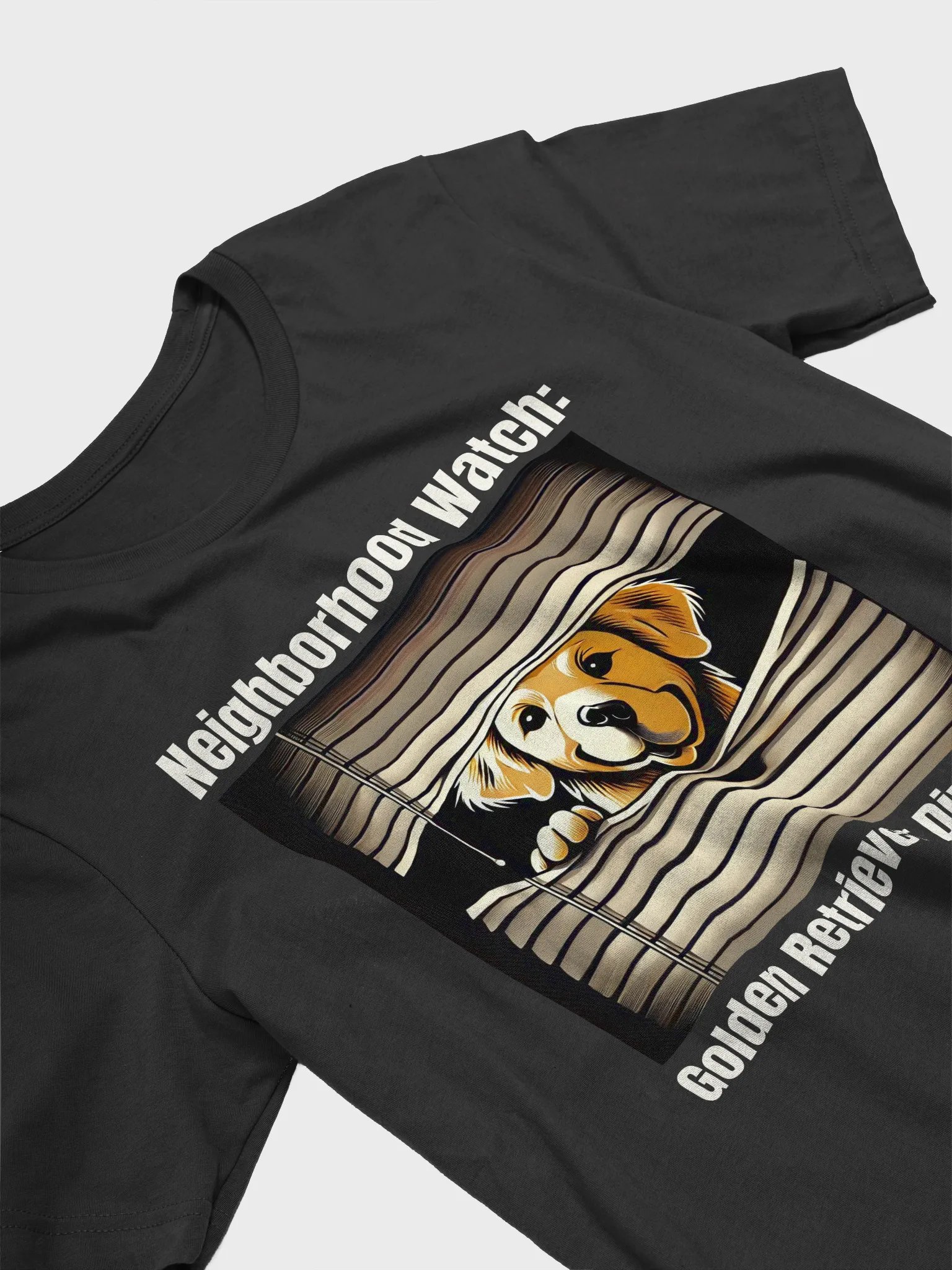 Neighborhood Watch: Golden Retriever Division - Front & Back Design Tee product image (5)
