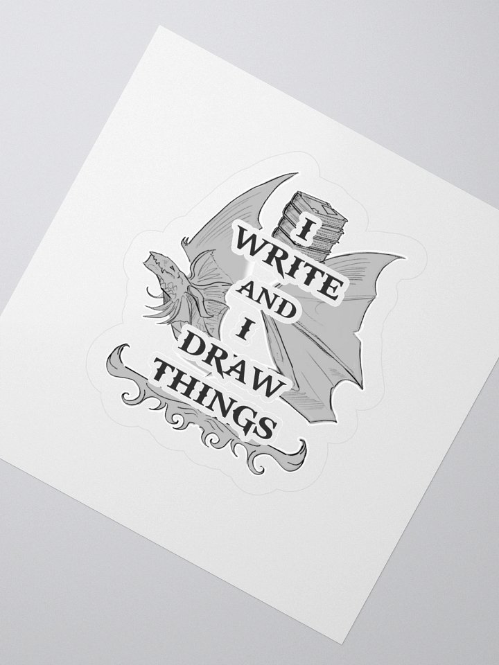 I Write And I Draw Things - Stickers product image (2)
