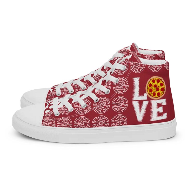 Love Pizza High Top Red/White Female product image (1)