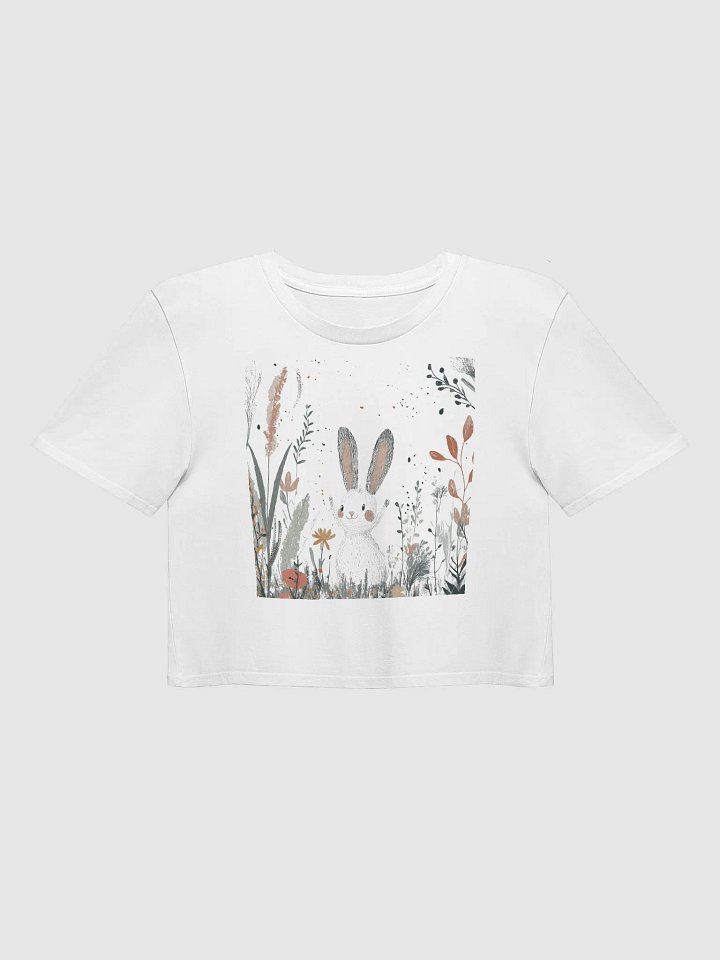 Whimsical Garden Bunny Crop Top product image (2)