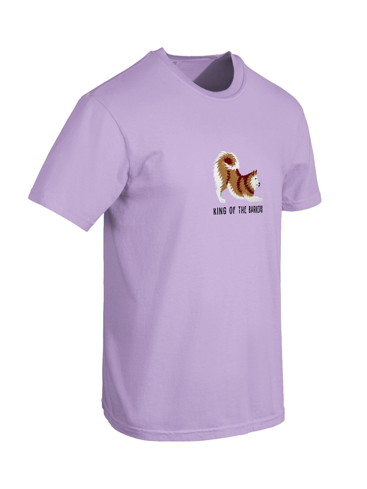 King of the Barkers T-Shirt(Embroidered) of a Finnish Spitz(Gold) product image (38)