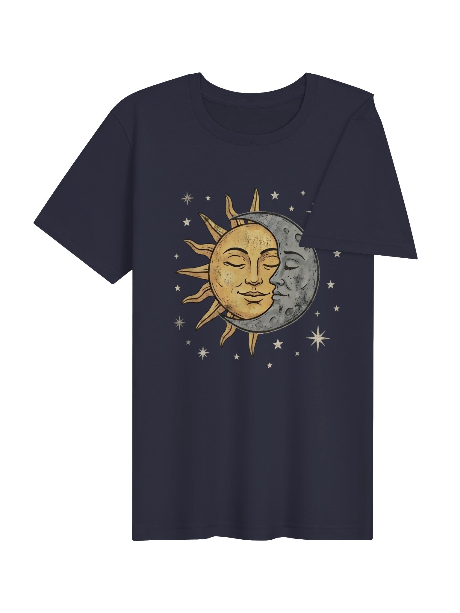 Camiseta Vintage Sol y Luna para Mujer | Camiseta Gráfica Boho Celestial product image (5)