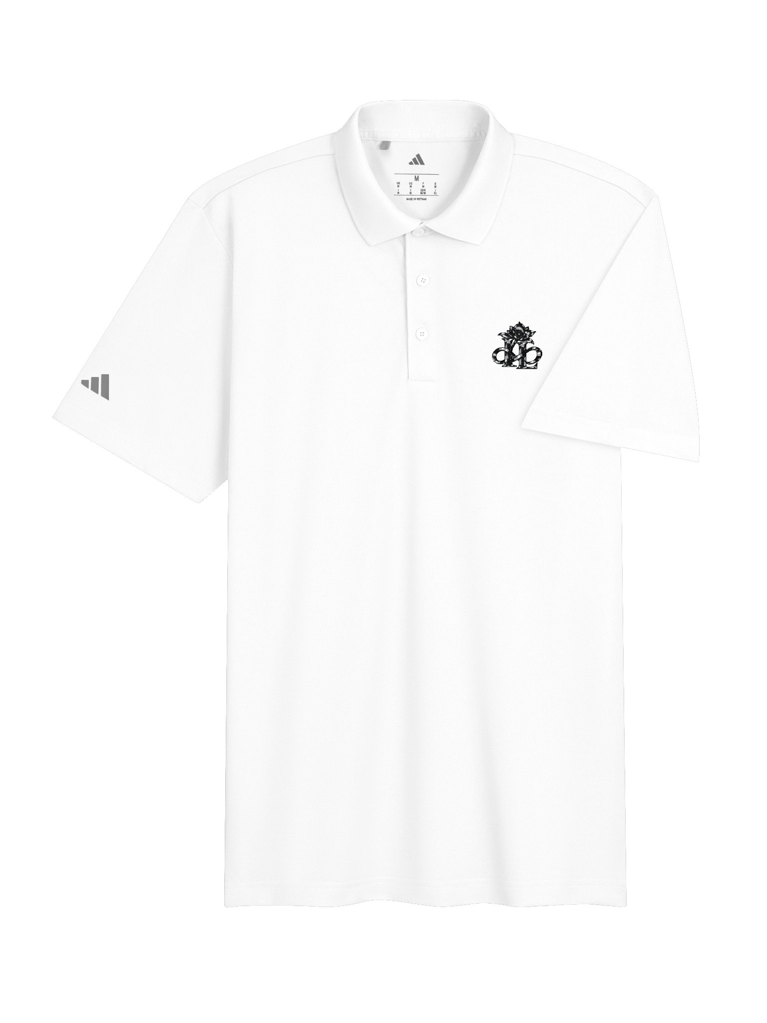 Lowkey Luxe_SSS Signature White Adidas Polo product image (3)