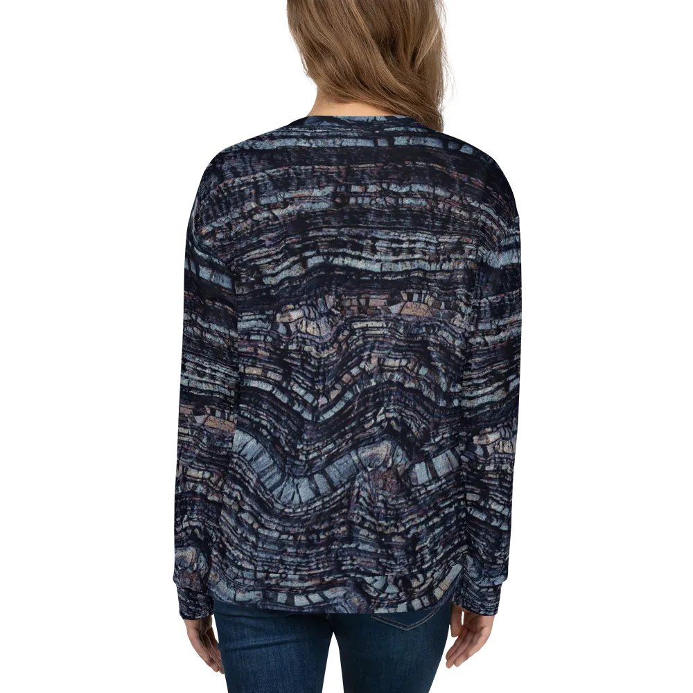 Dark Blue Stone Texture Sweatshirt product image (8)