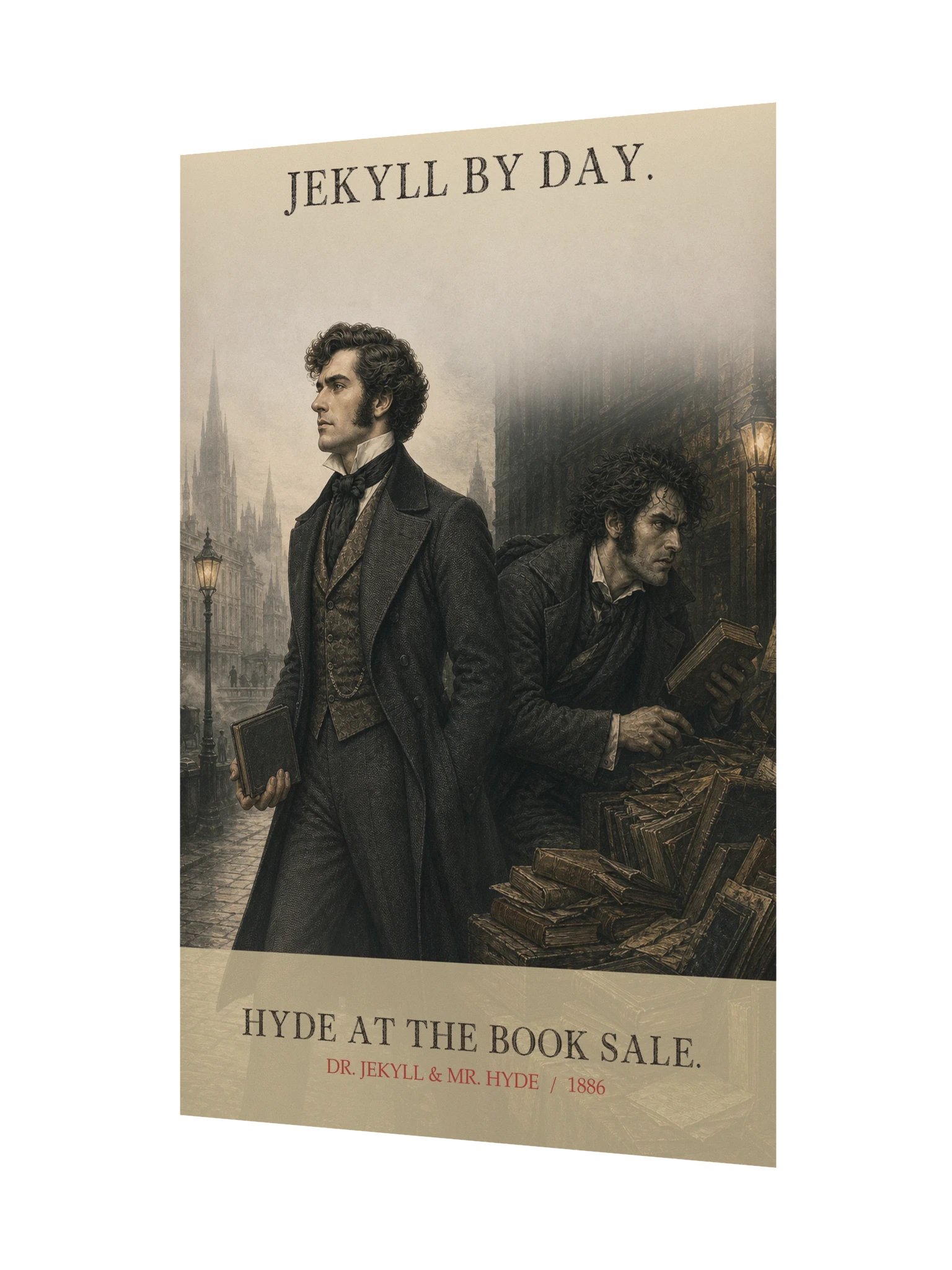 Jekyll Day Hyde Book Sale -- The Strange Case of Dr Jekyll and Mr Hyde Art Print product image (11)
