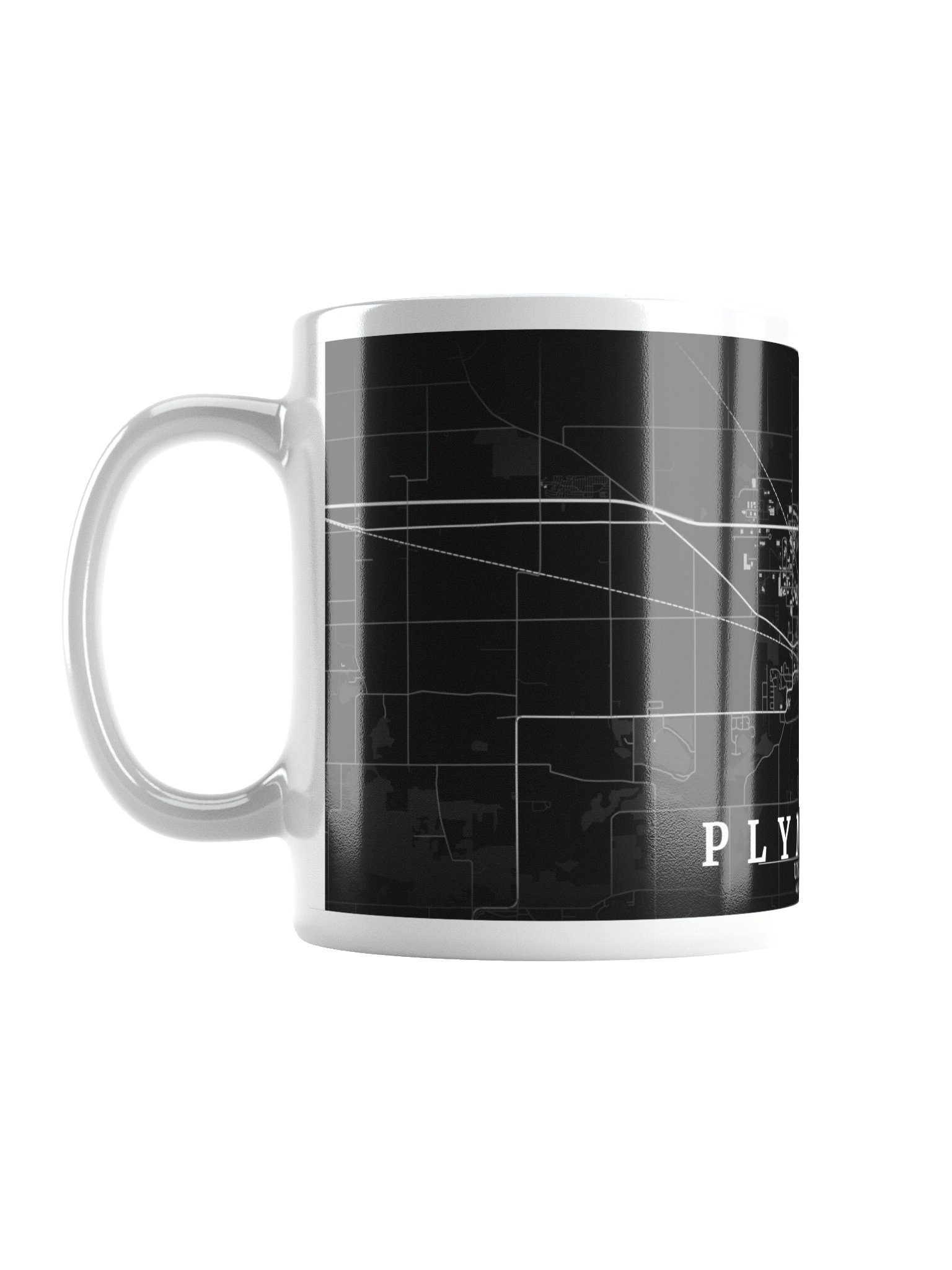 Plymouth,IN Noir Map Mug product image (4)