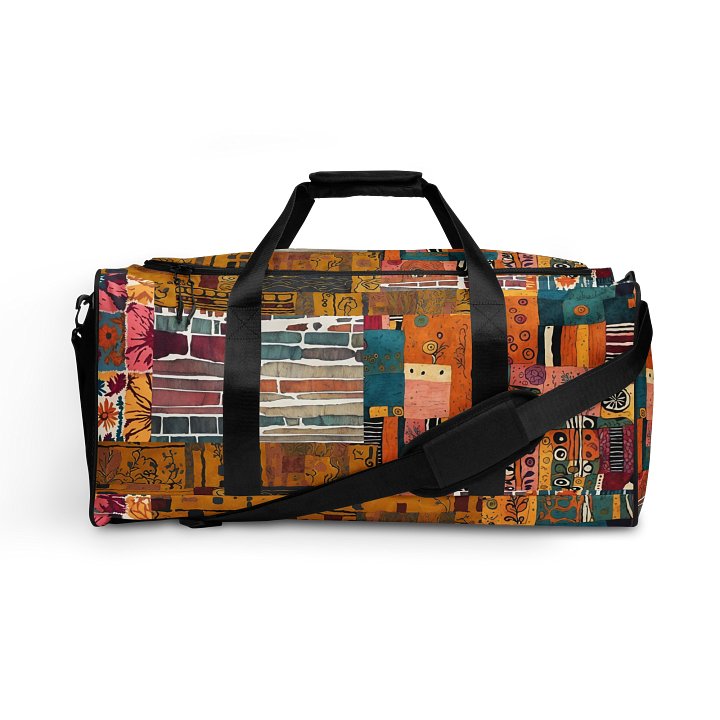 Eclectic Patchwork Paradise Duffle Bag product image (2)