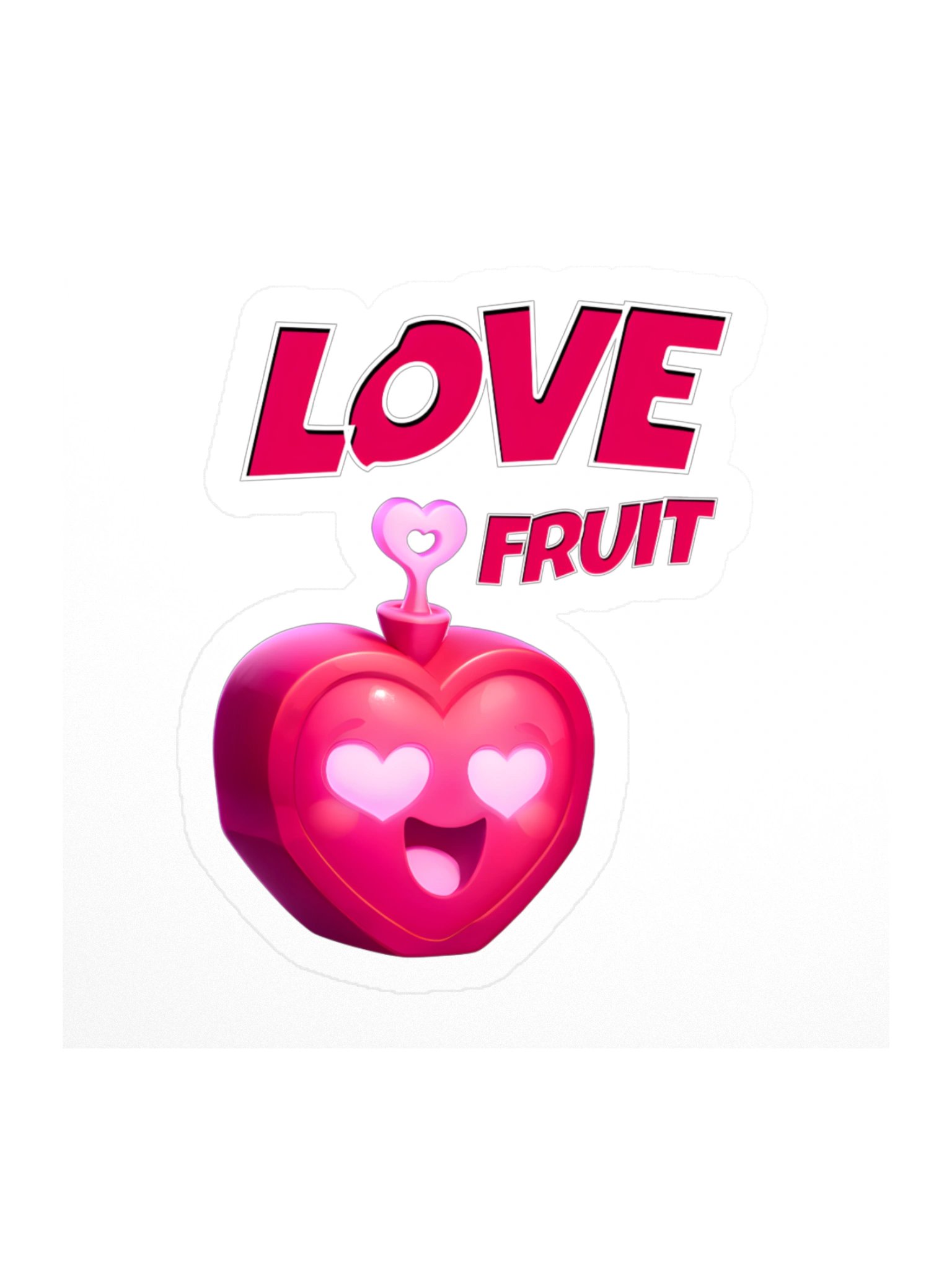 Love Fruit Sticker 3x3" Blox Fruits Gamer Gift For Kids product image (1)