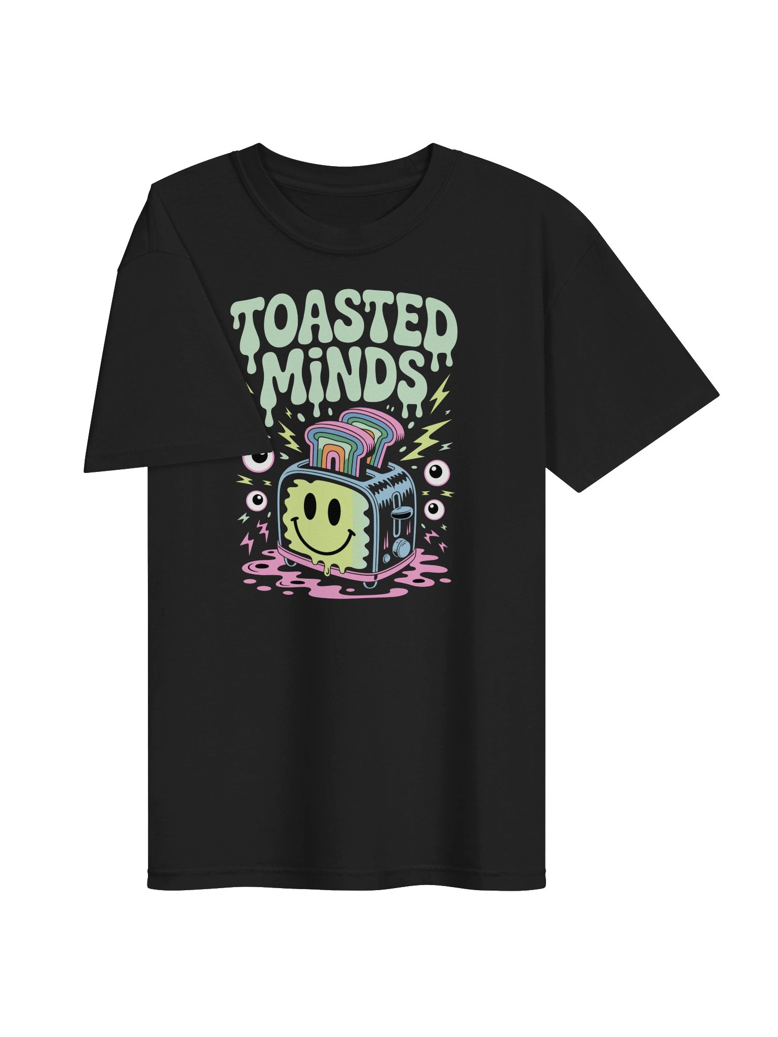 Toasted Minds Colorful Psychedelic Graphic T-Shirt product image (29)
