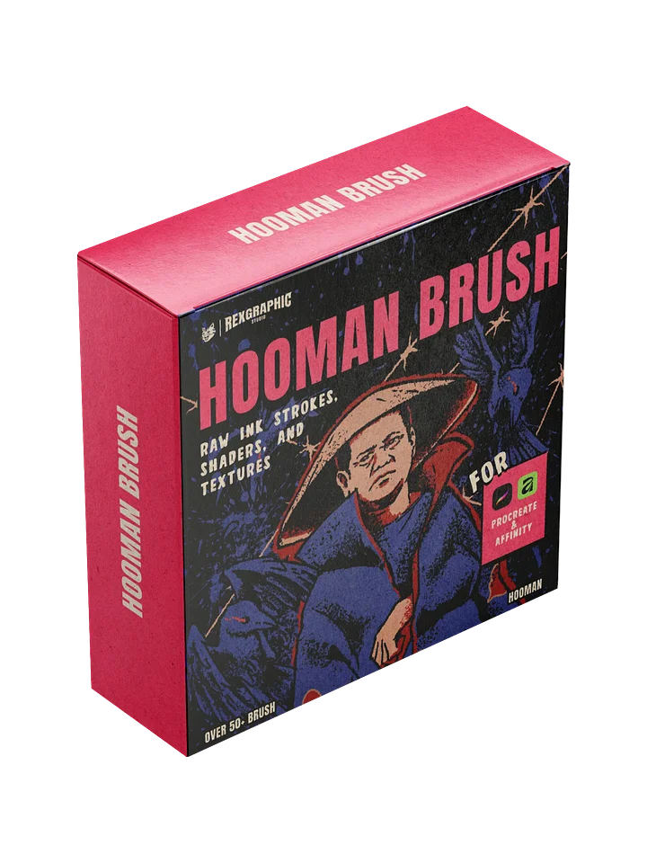 HOOMAN BRUSH - Raw Brush Pack (Procreate & Affinity) product image (1)