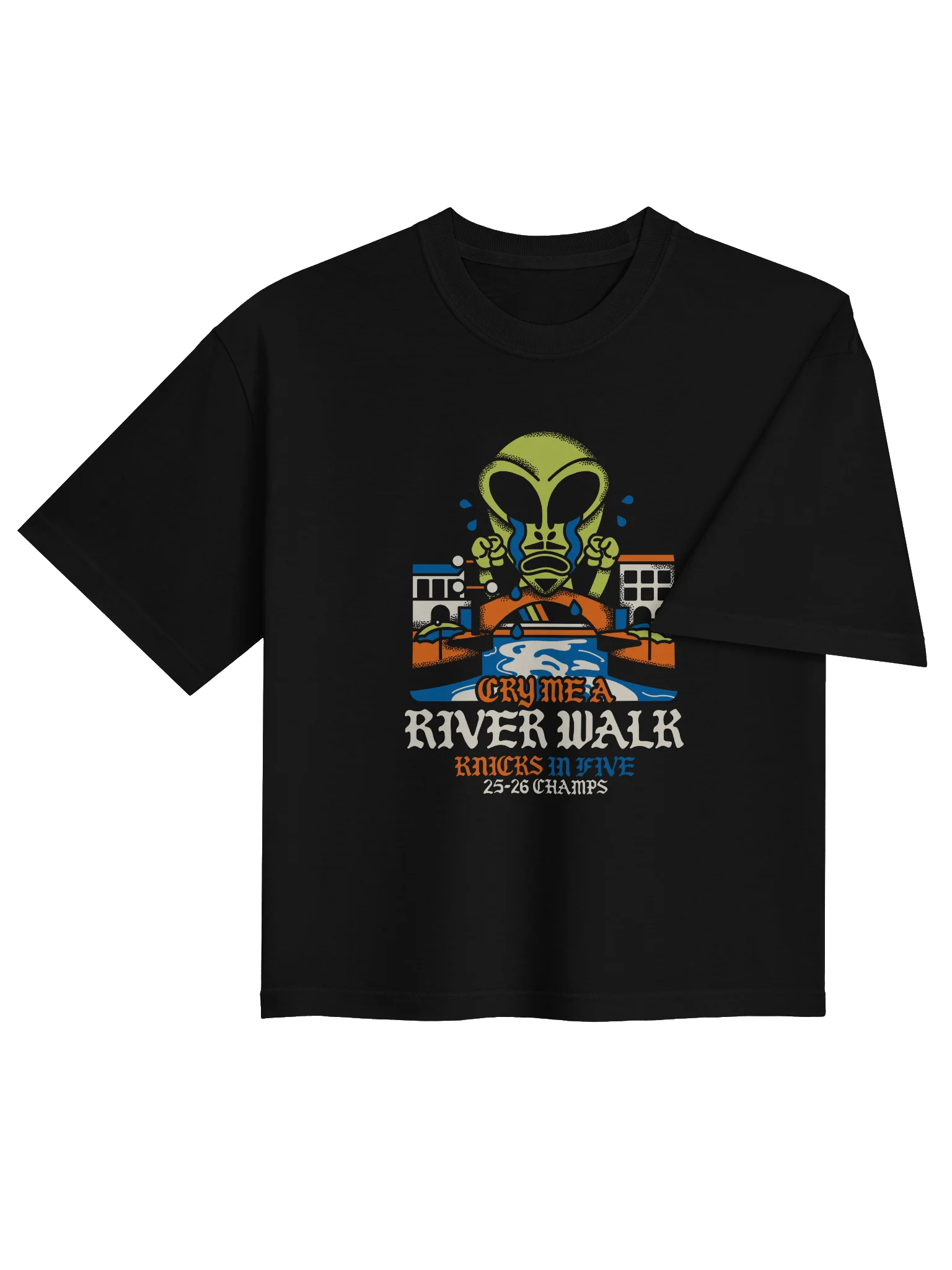Cry Me A River Walk Women's Boxy Tee Dark product image (4)