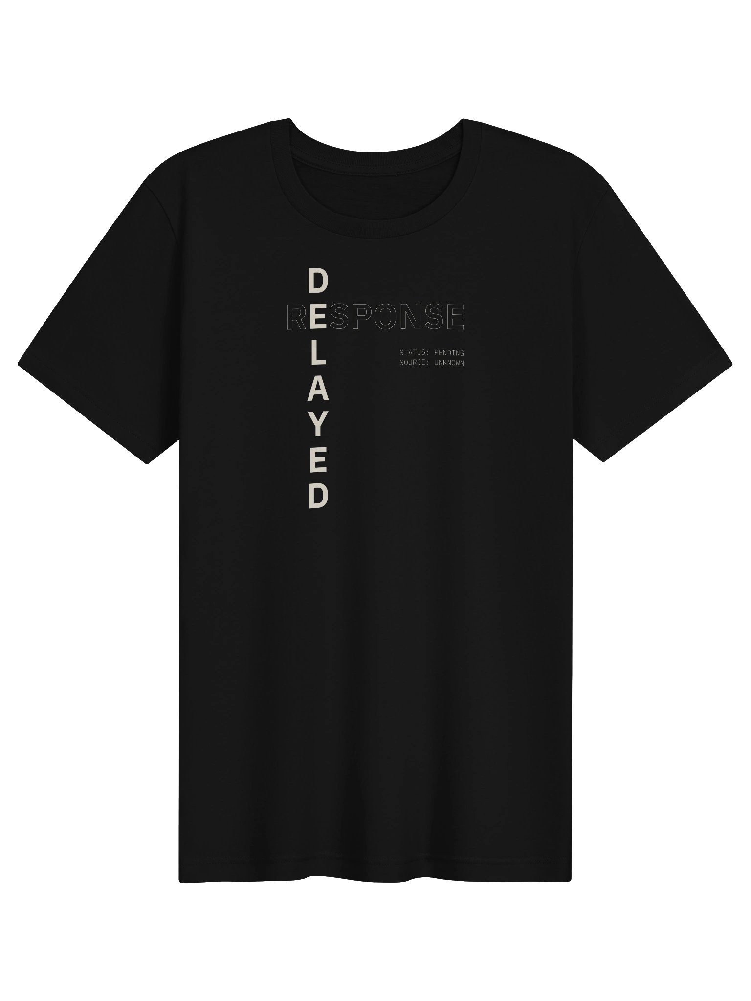 Delayed Response Minimalist T-shirt product image (13)