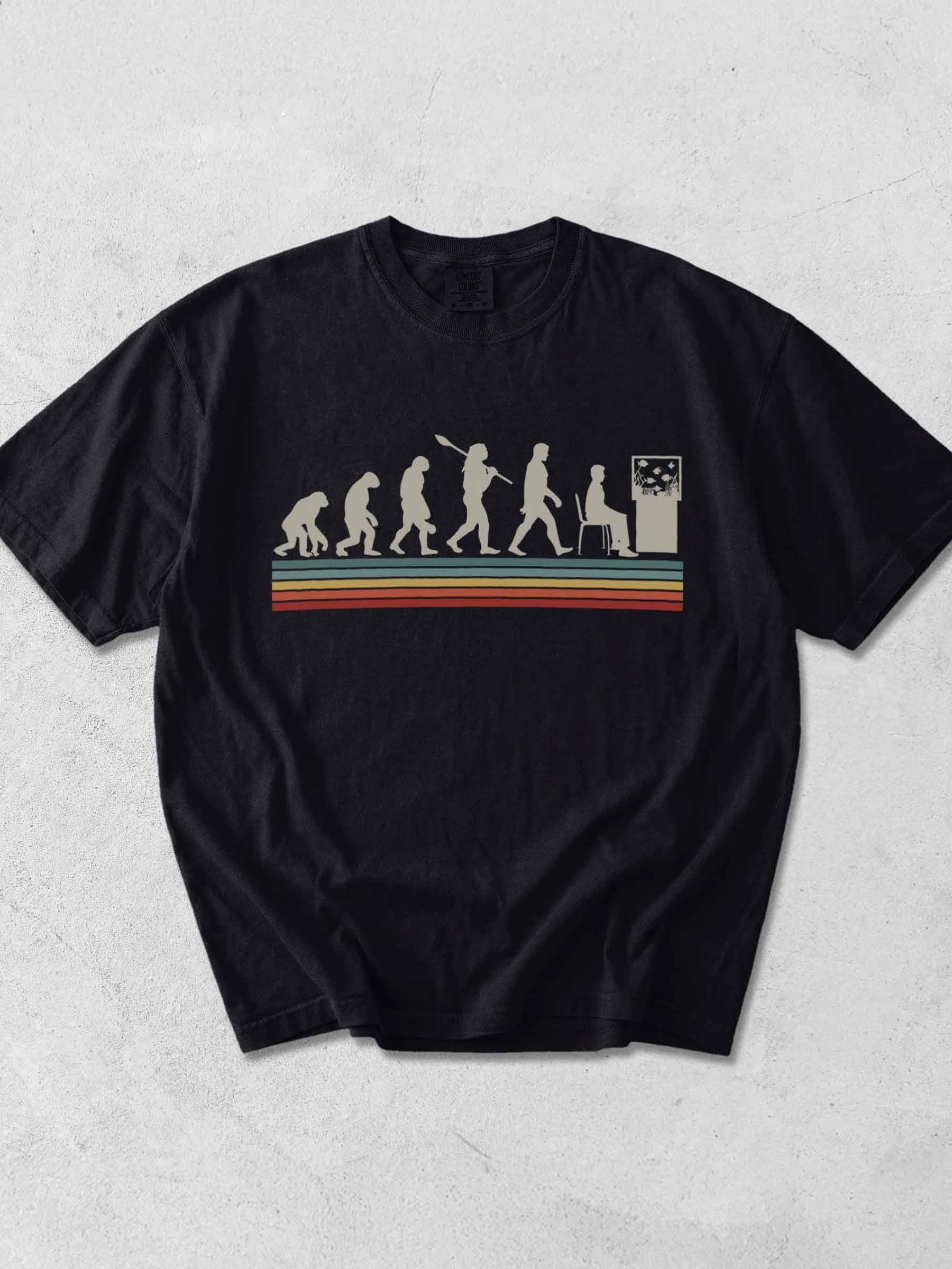 Reef Tank Evolution Shirt – Funny Saltwater Aquarium Hobbyist Graphic Tee product image (1)