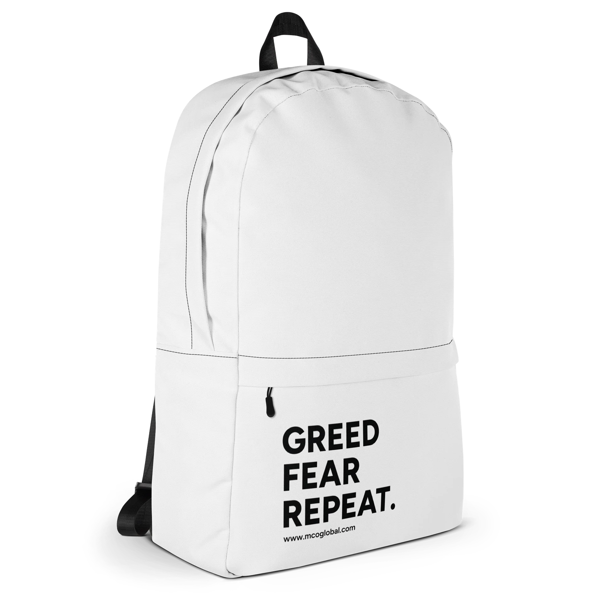 Greed Fear Repeat All-Over Backpack product image (1)