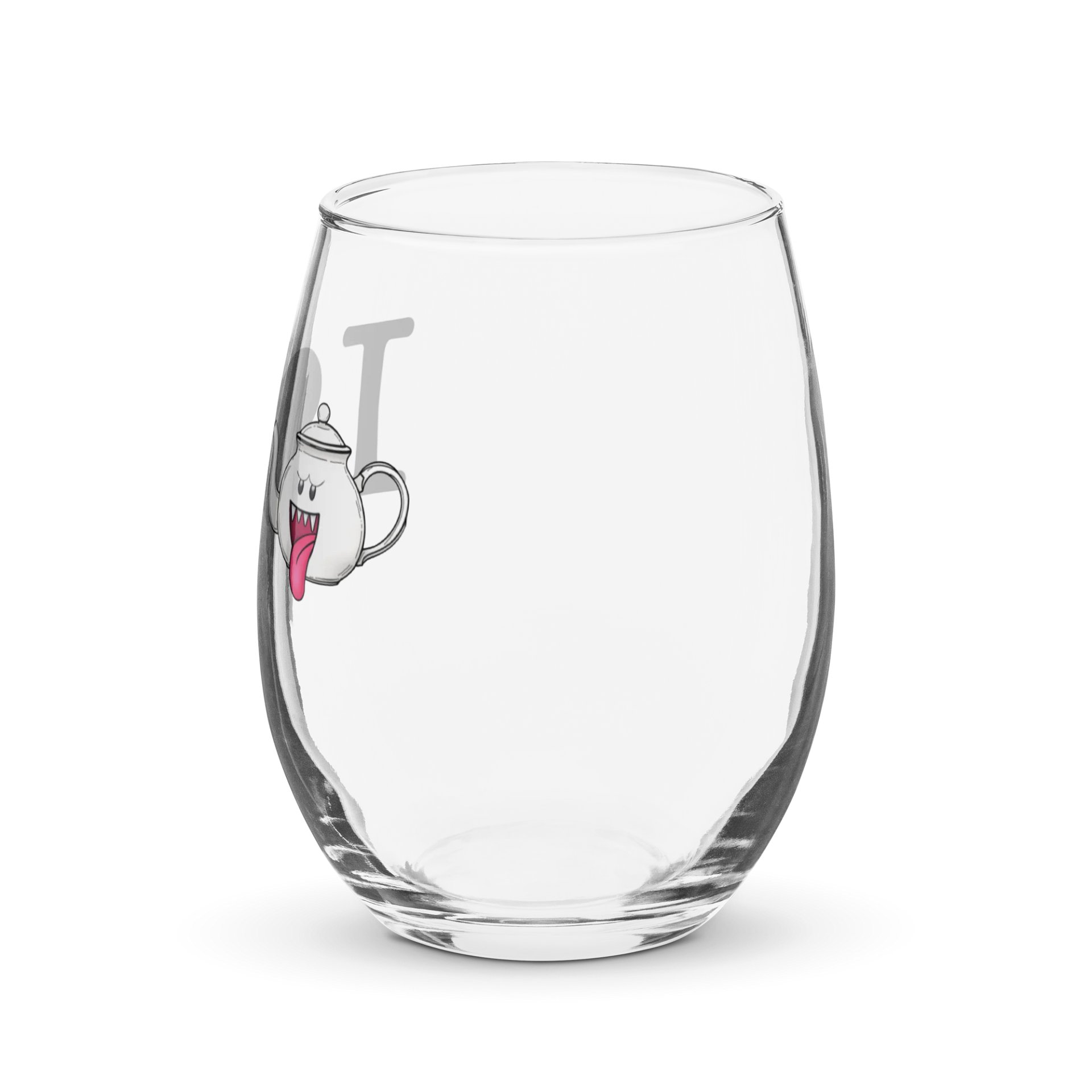 I Love Boo-Tea Stemless Wine Glass product image (3)