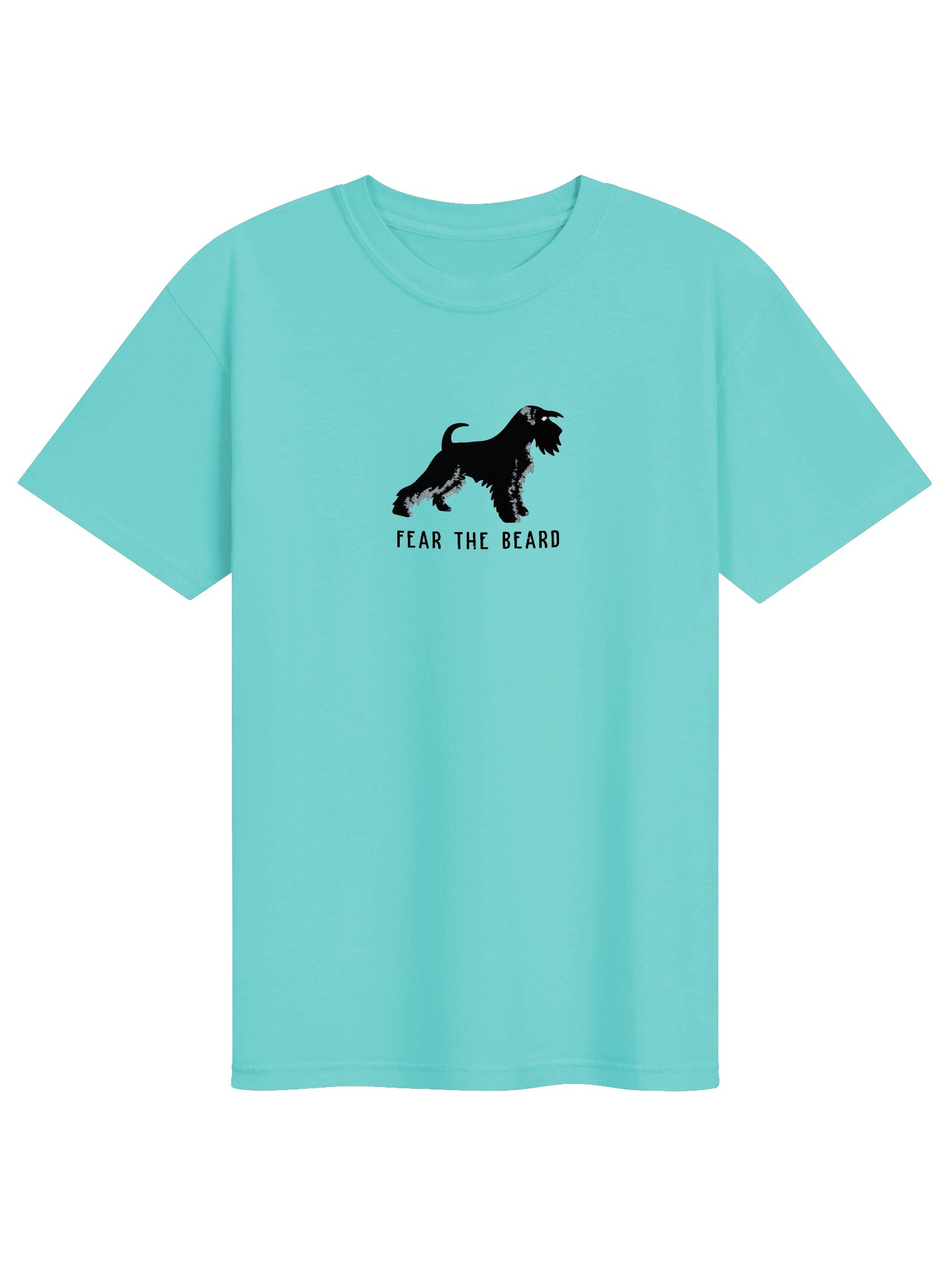 Fear the Beard T-Shirt(Embroidered) of a Miniature Schnauzer(Black) product image (33)
