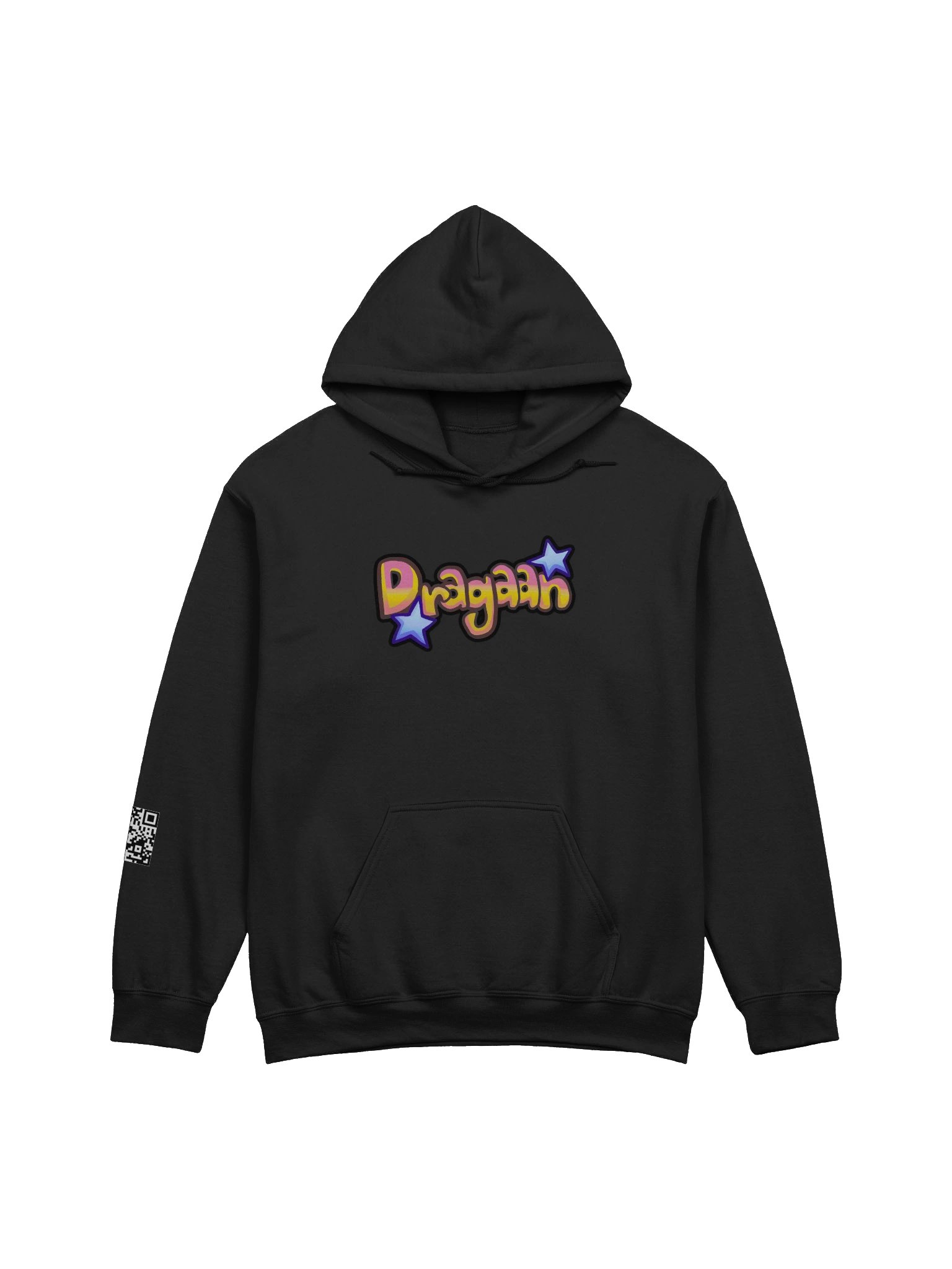 Dragaan Hoodie Center Chest with QR Code on Right Sleeve product image (1)