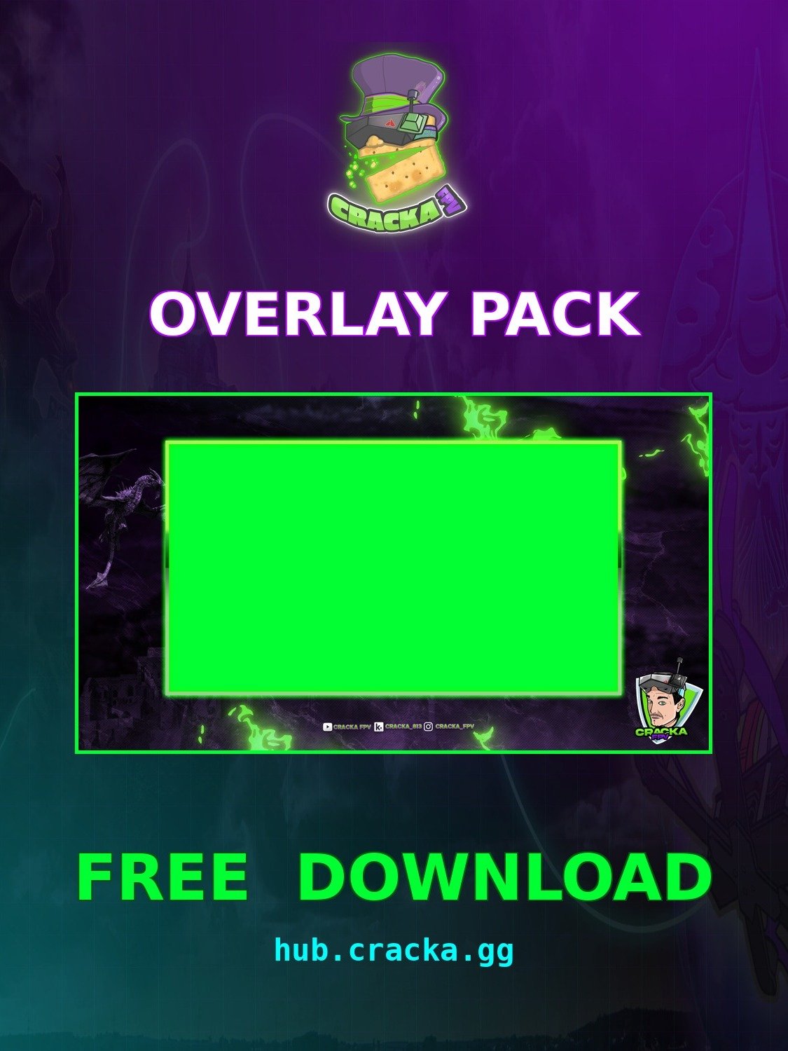Cracka FPV — Overlay & Panel Pack product image (1)