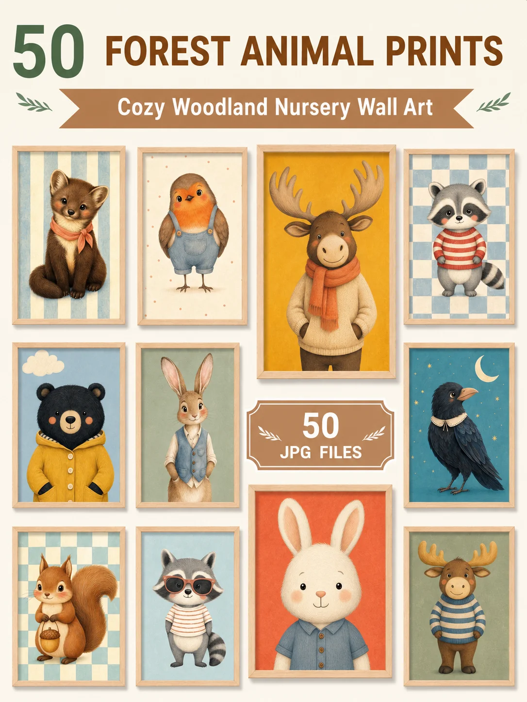 Kids Wall Art Bundle, Nursery Printable Art product image (4)