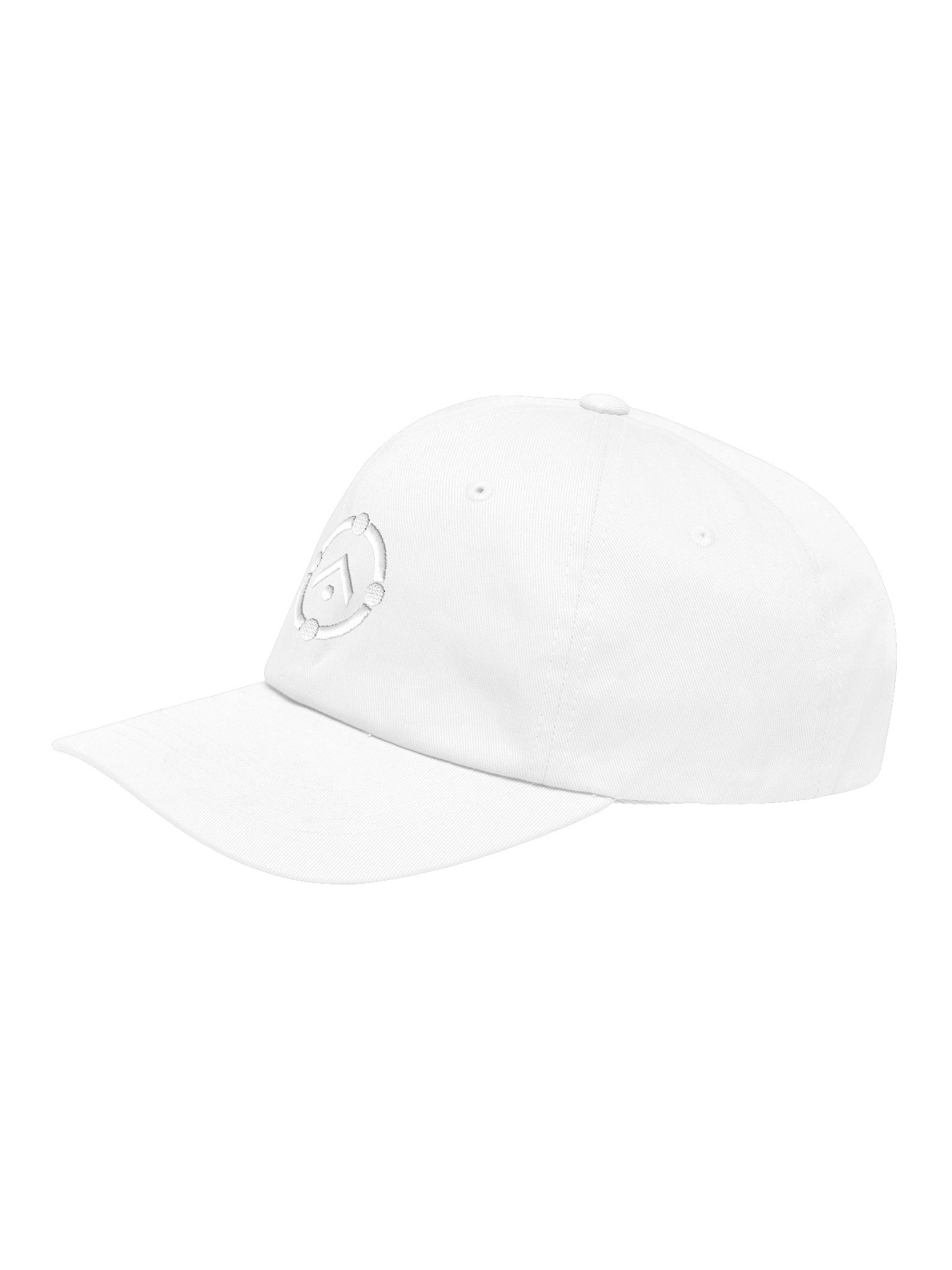Project Milk Carton Dad Hat, White on White product image (4)