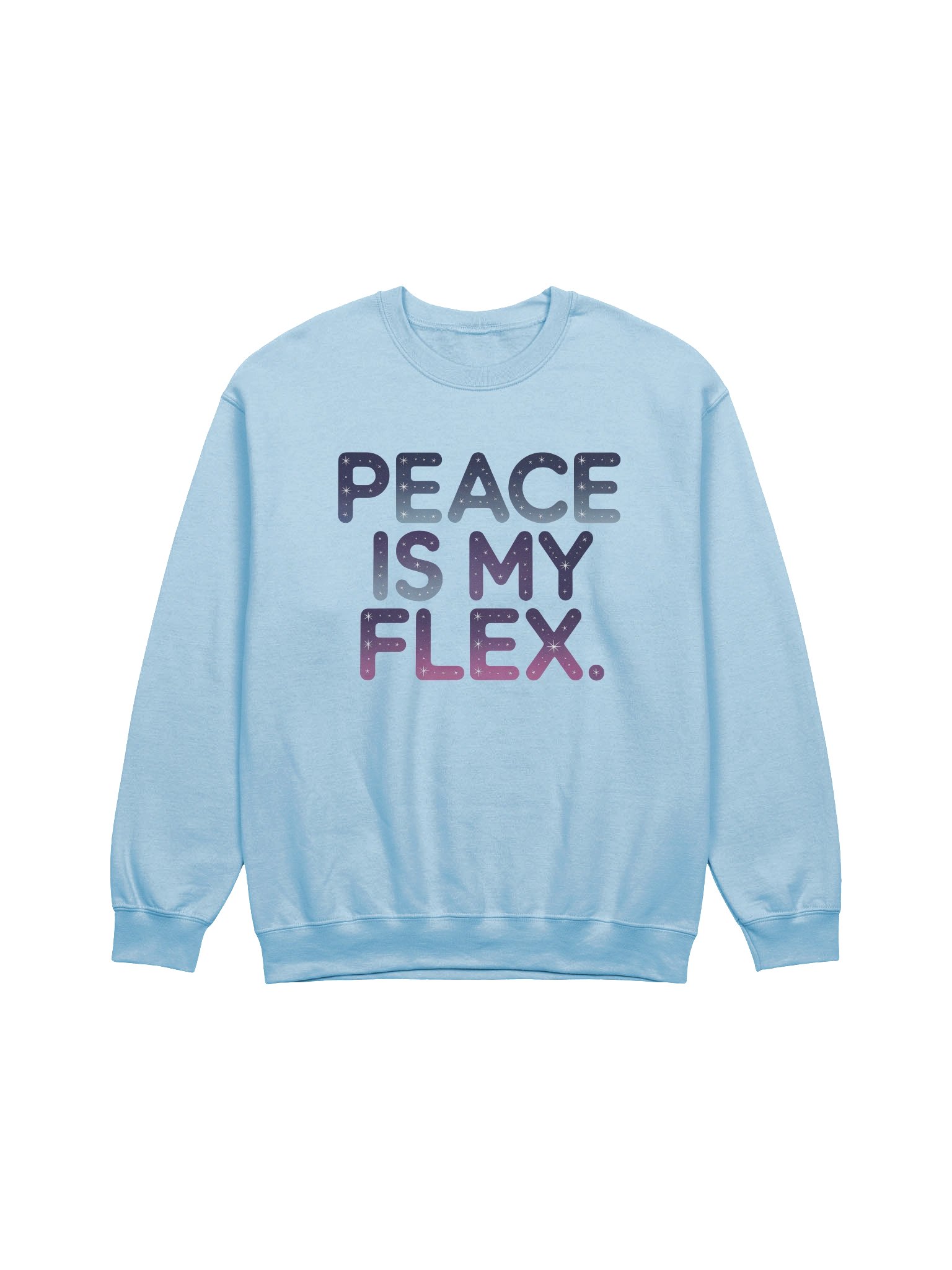 Peace Is My Flex Sweatshirt Onyx Ice Snow product image (3)