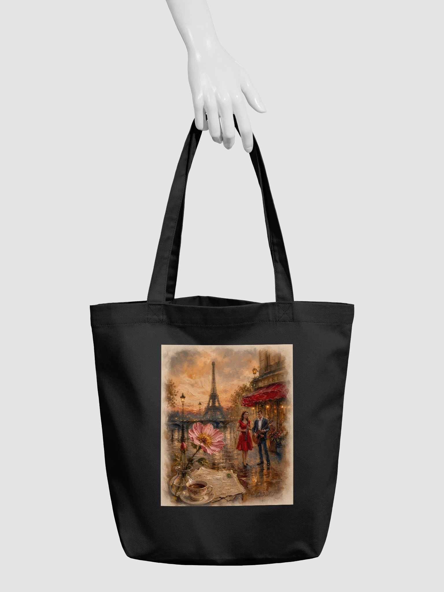 Petite Fleur – Romantic Paris Eco Tote Bag by Elixir AJ product image (5)