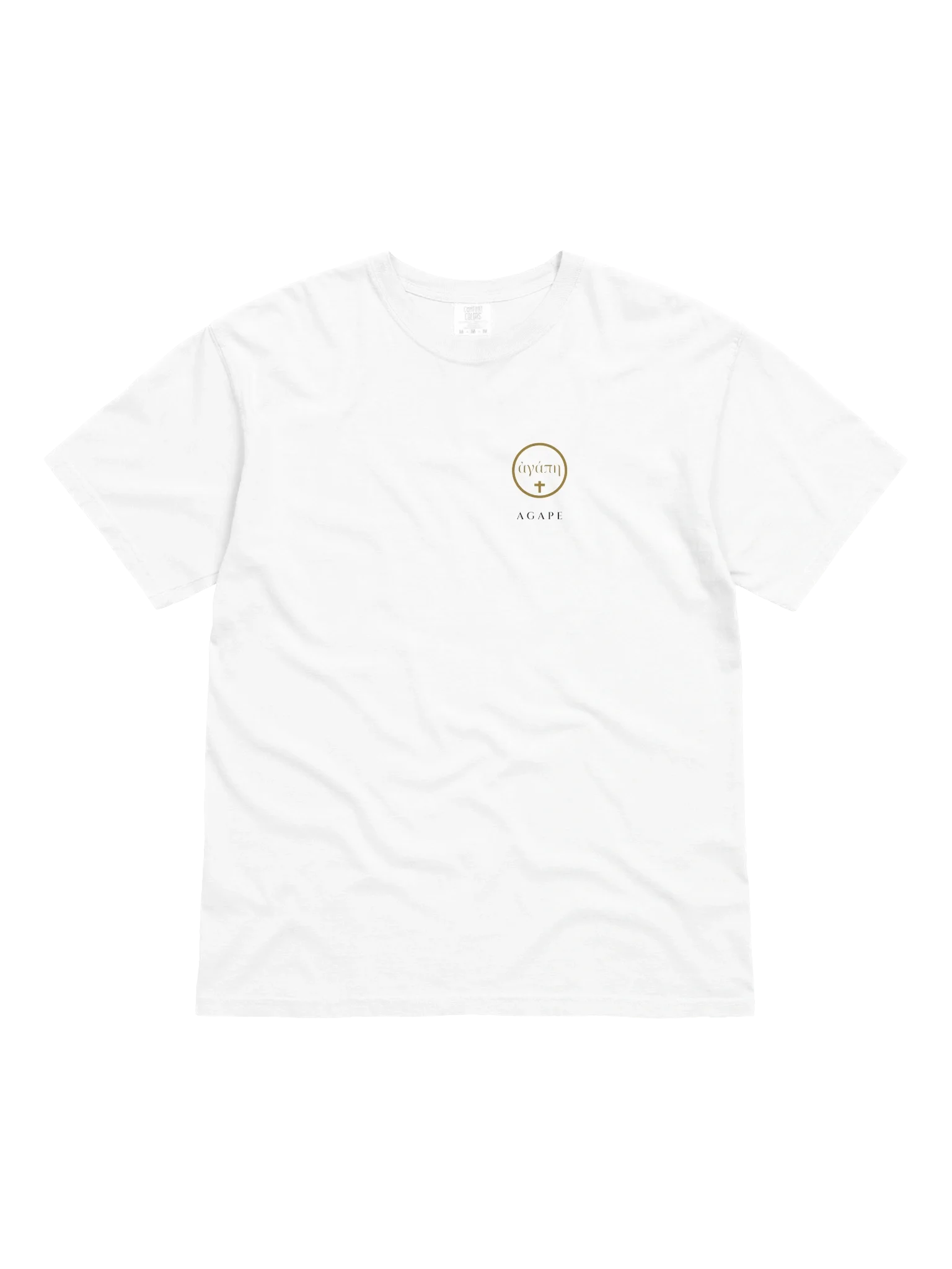 Agape Tee - White, view 13 — Christ Is King tee