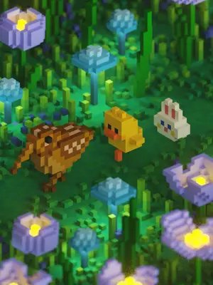 Tiny woodcock • voxelart