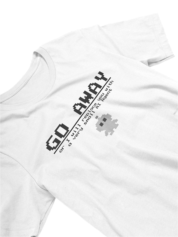 GO AWAY - Minimalist Tech Culture T-Shirt - Light product image (2)
