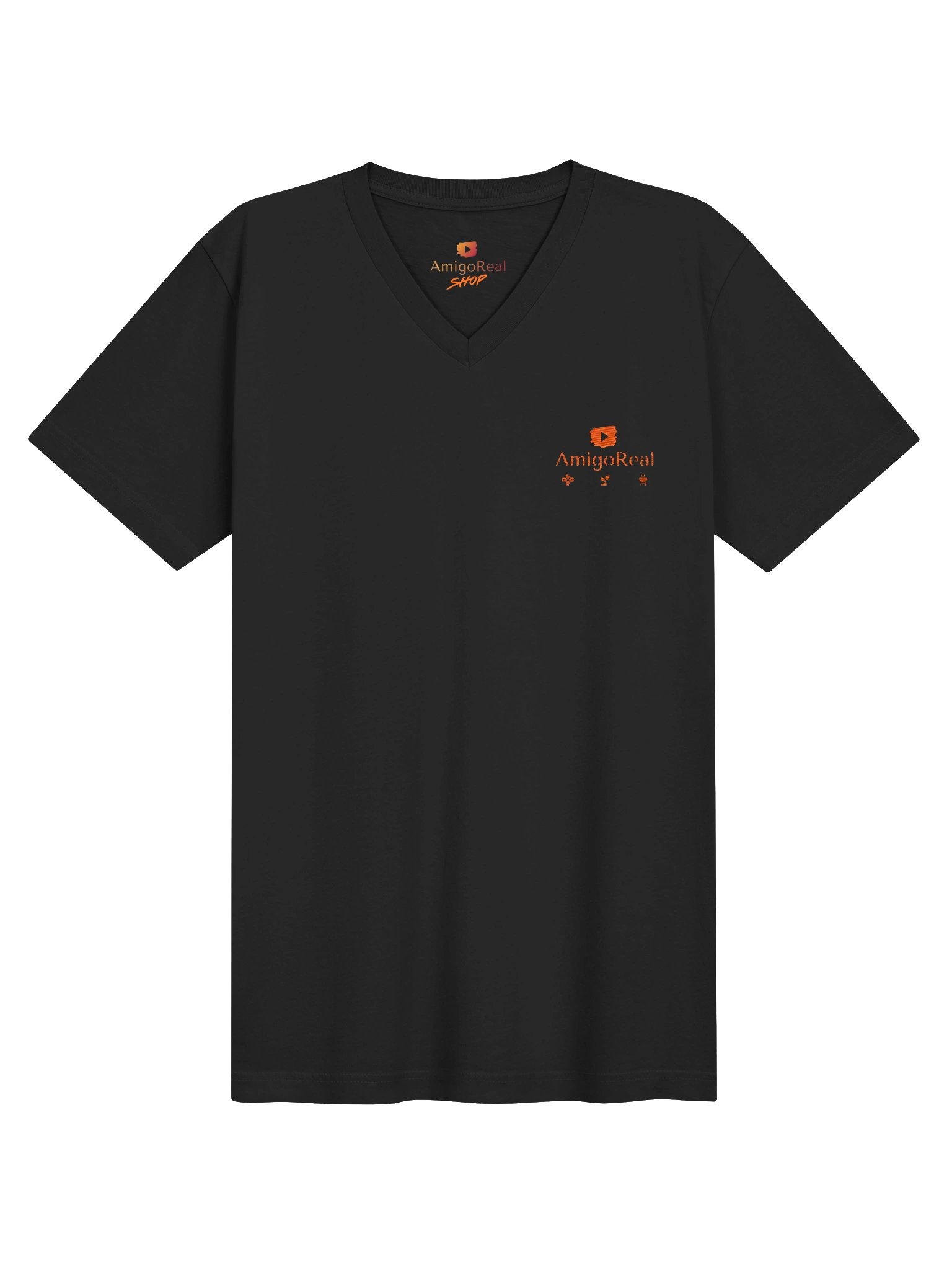 AmigoReal Herren Leichtes V-Ausschnitt T-Shirt product image (1)
