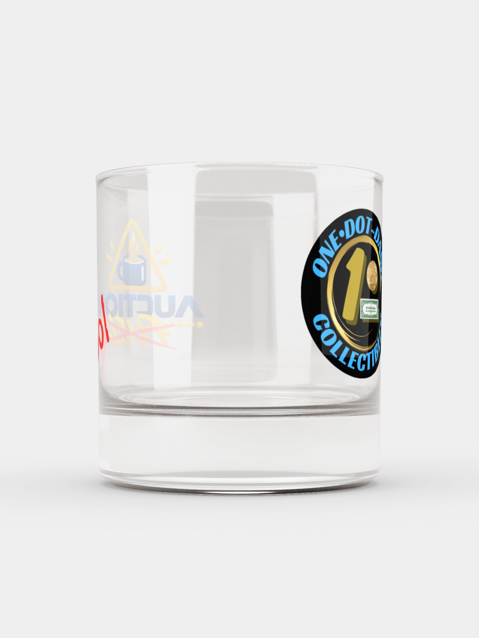 One Dot Dash Logo "Auction Fool" Rocks Glass product image (5)