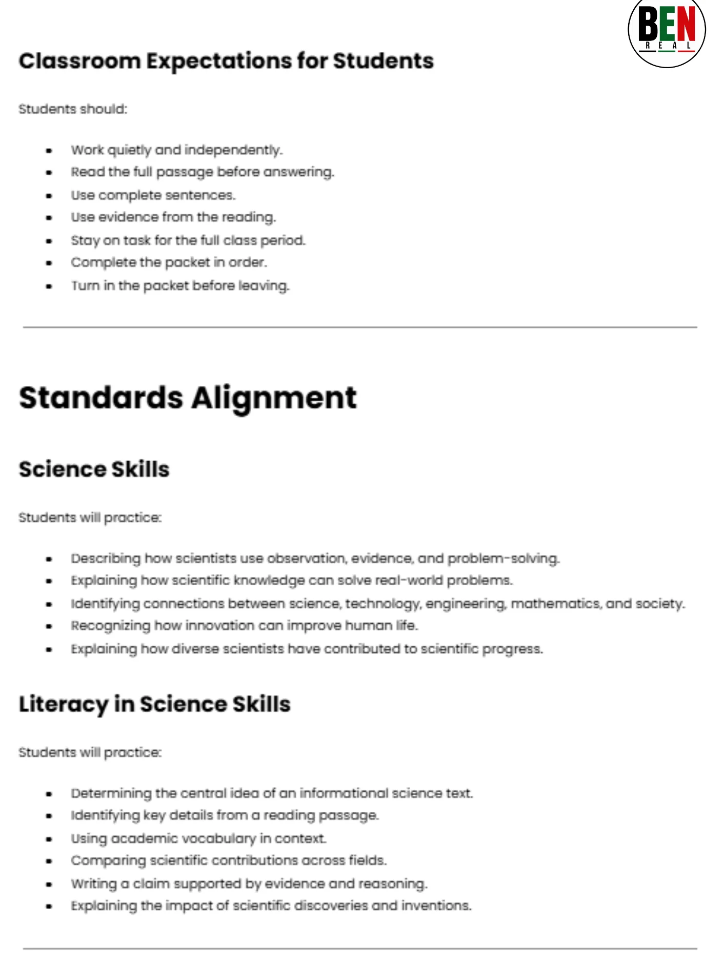 Black History 365 Sub Plan: Hidden Figures of Science | Middle School Science| 60-Minute Lesson product image (5)