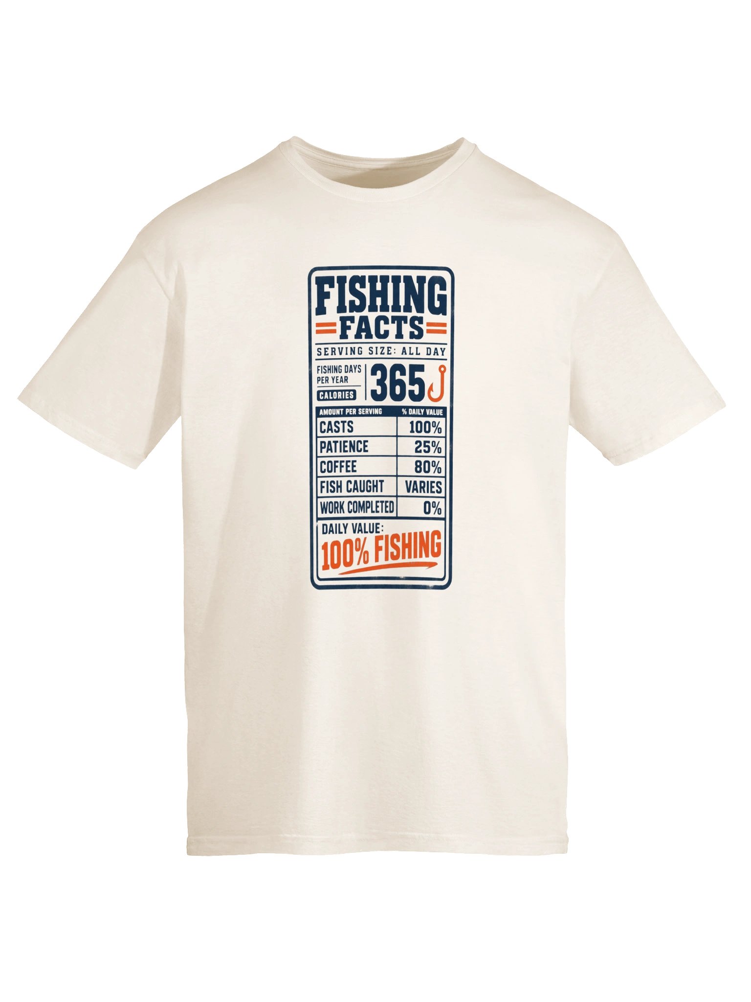 Daily Value: 100% Fishing T-Shirt product image (5)