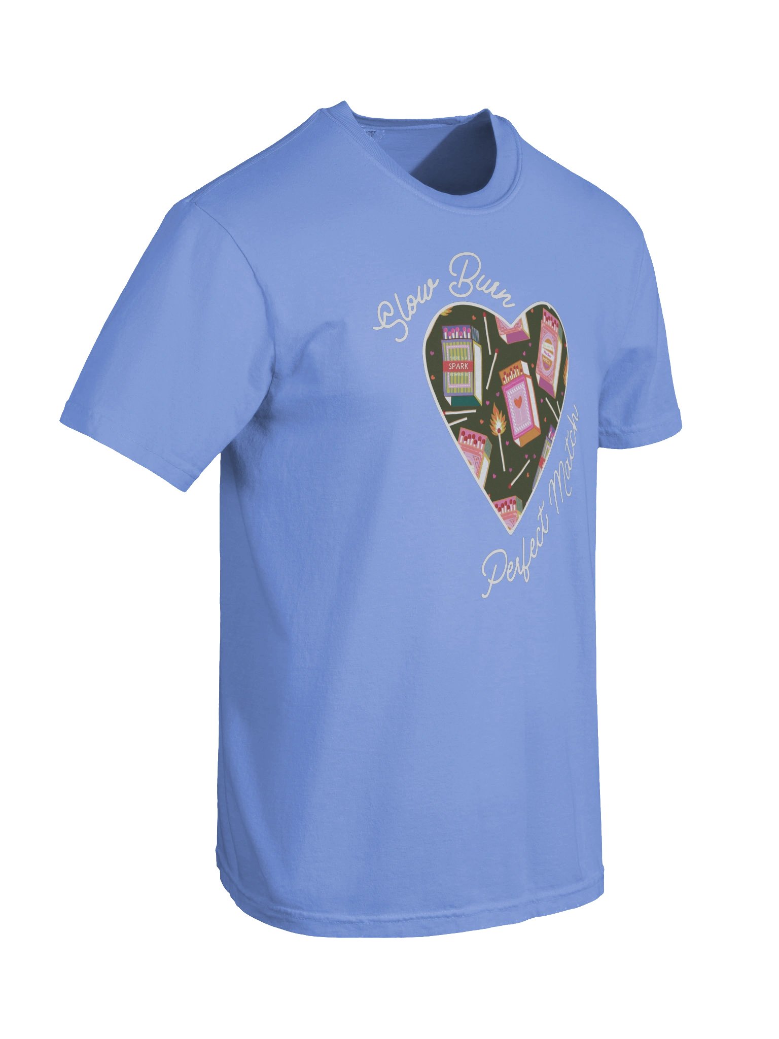 Slow Burn Perfect Match | White lined colorful heart logo - CC product image (94)