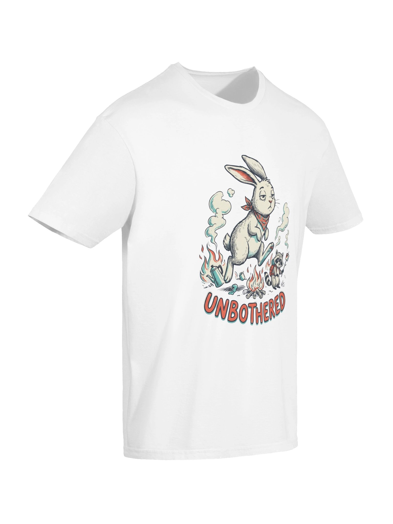 Bunny Unbothered - Sarcastic Funny Animal Lover T-Shirt | Witty Rabbit Attitude Tee product image (5)