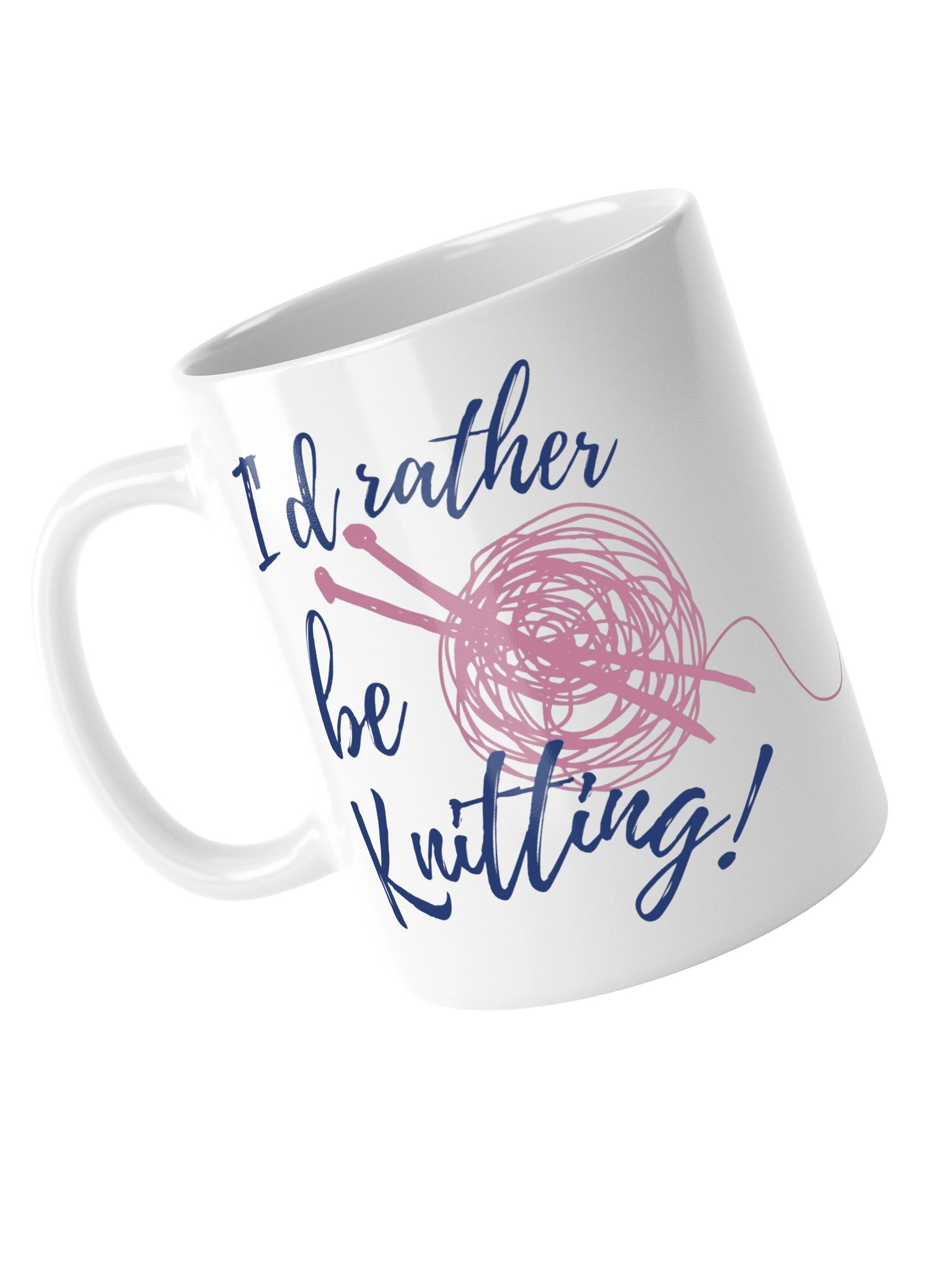 I'd Rather Be Knitting! Mug - Pretty In Pink product image (5)