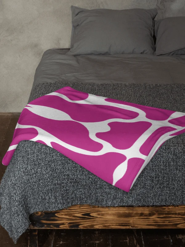 Pink Brick Mosaic Throw Blanket product image (5)